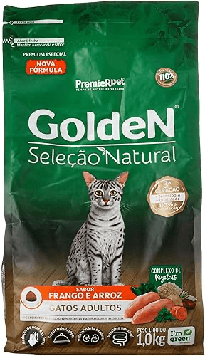 Golden Seleção Natural Gatos Adultos