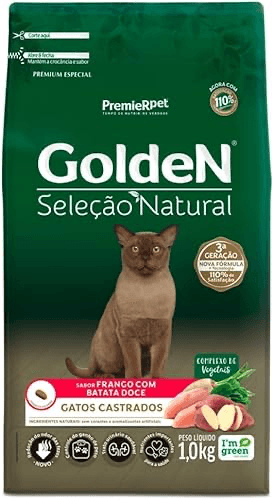 Golden Seleção Natural Gatos Castrados